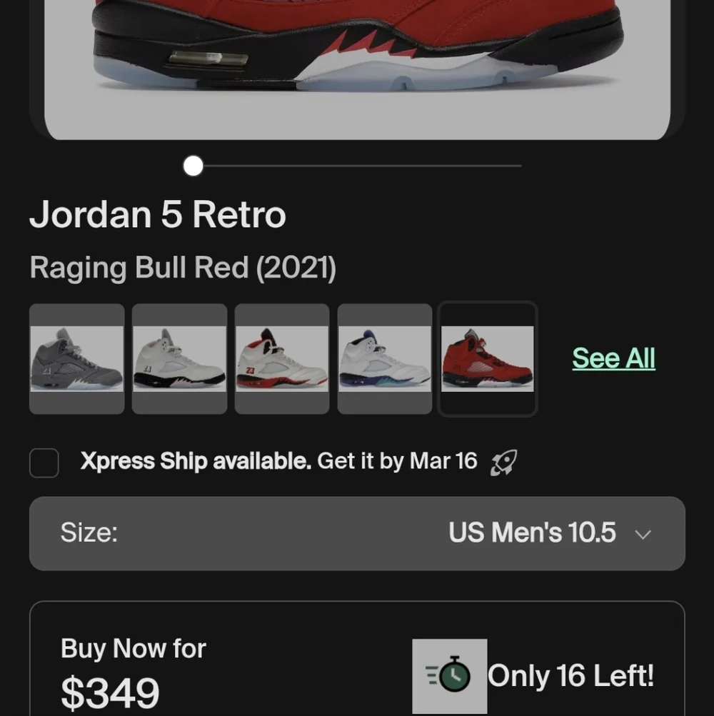 Raging Bull Jordan 5 Toro Bravo Deadstock - Picture 2 of 8